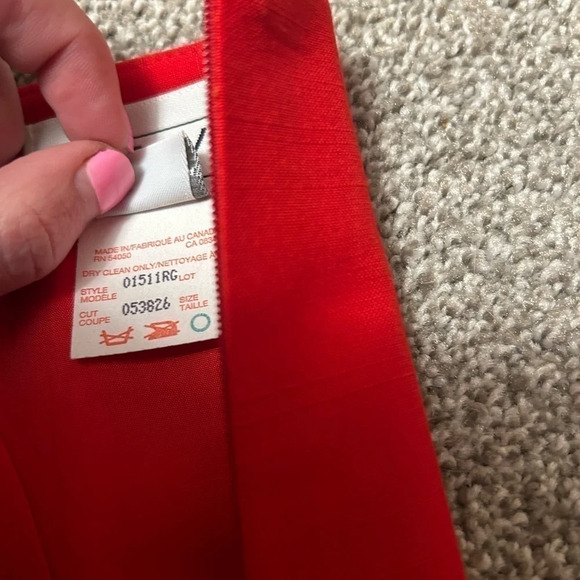 Vintage A-Line JNY skirt in a great  red! Size 14 - Picture 4 of 5